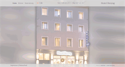 Desktop Screenshot of hotel-herzog.com